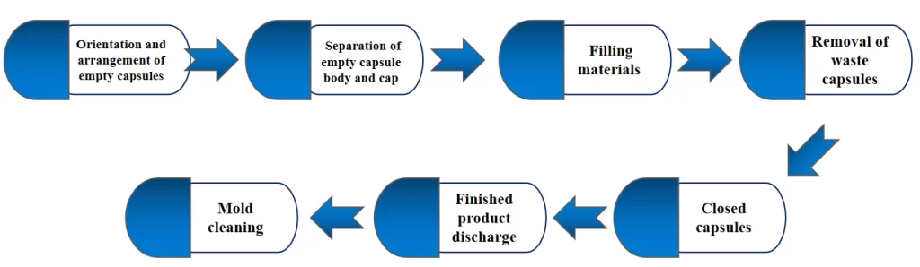 Working Principle of the Capsule filling machine