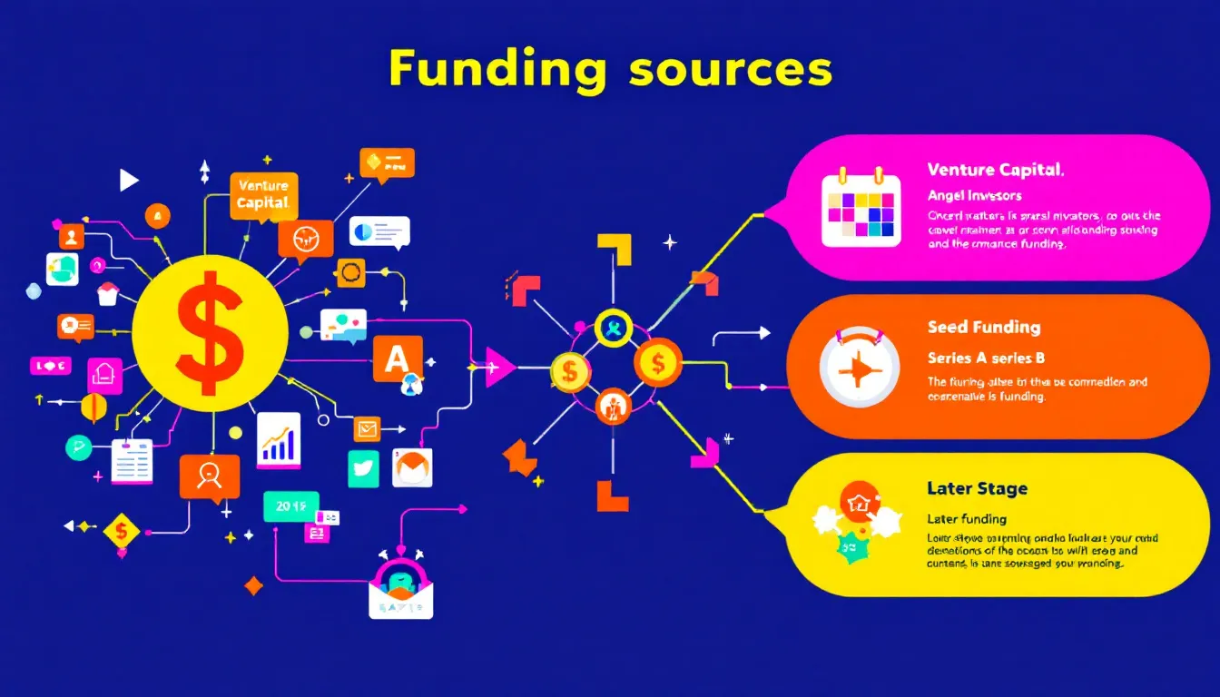 A conceptual image of funding sources for a pharmaceutical company.